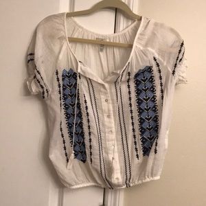 XXS joie embroidered cotton top
